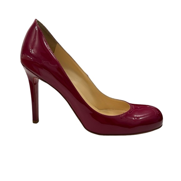 Christian Louboutin Shoes - NWT CHRISTIAN LOUBOUTIN SIMPLE PUMP 100 PATENT CALF CRANBERRY